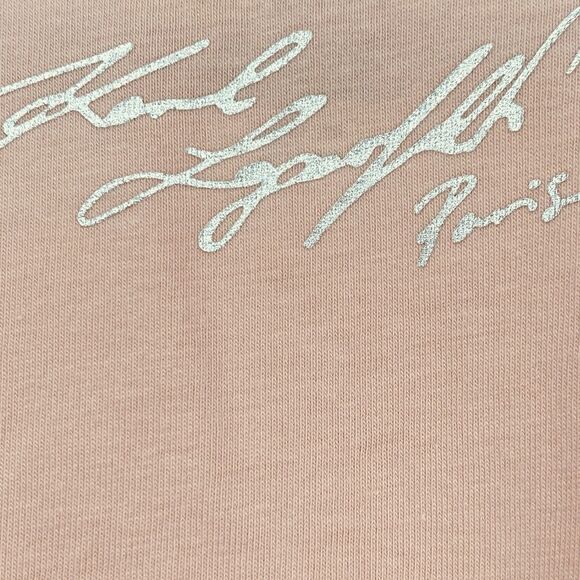 NWT Karl Lagerfeld Paris Perfume Graphic Dusty Rose T-Shirt 2X - Picture 4 of 9